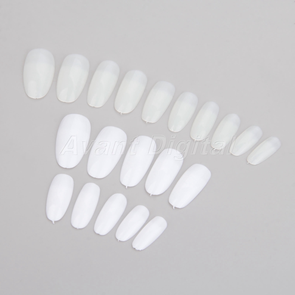 600pcs Natural White Plastic Over Half Cover False Nails Fake Nail Tips Manicure Ebay