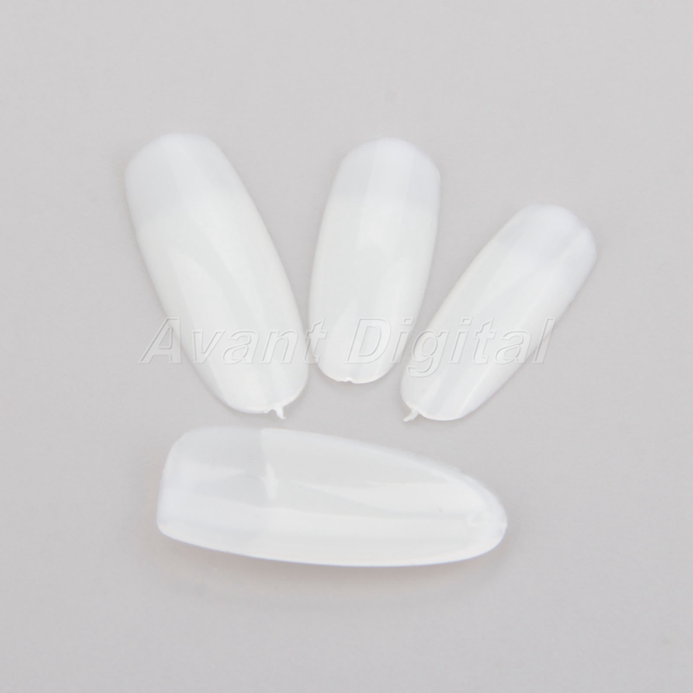 600pcs Natural White Plastic Over Half Cover False Nails Fake Nail Tips Manicure Ebay