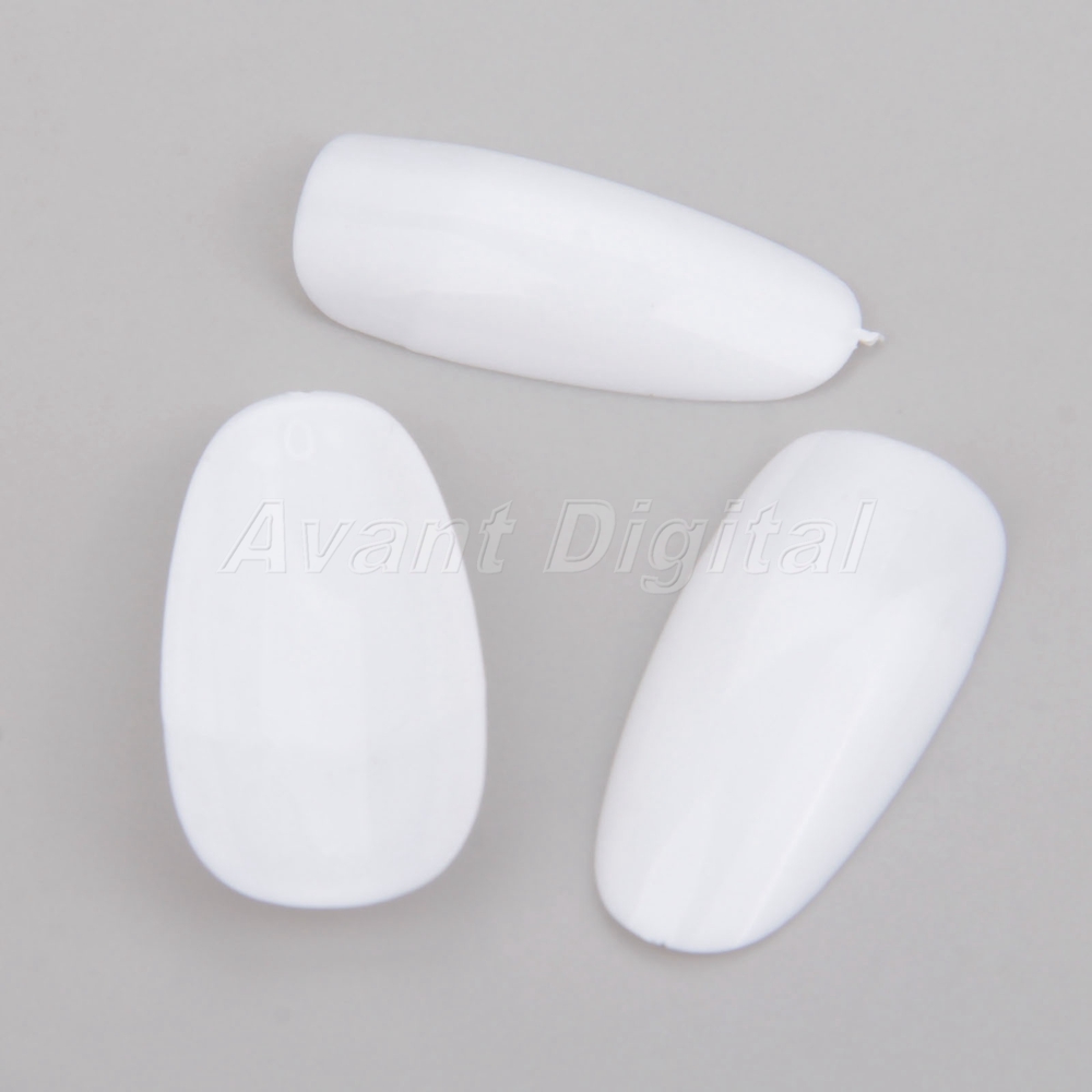 600pcs Natural White Plastic Over Half Cover False Nails Fake Nail Tips Manicure Ebay